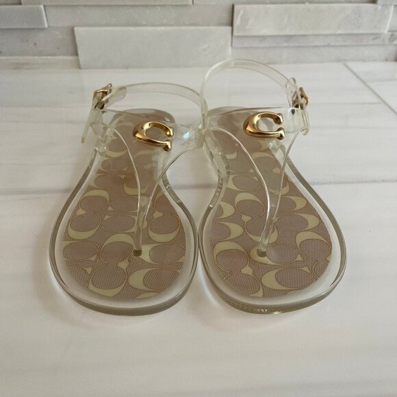 Coach Natalee Jelly Sandals – Size 7 – Clear - Picture 4 of 6